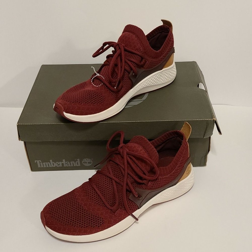 Timberland‎ Flyroam Go Knit Chukka A1UGG A2350 Burgundy Womens Size 10 New n Box